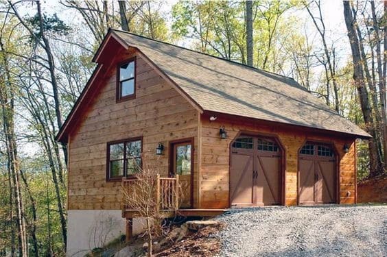 Rustic Wood Detached Garage Ideas
