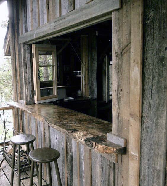 Rustic Wood Shed Bar Ideas