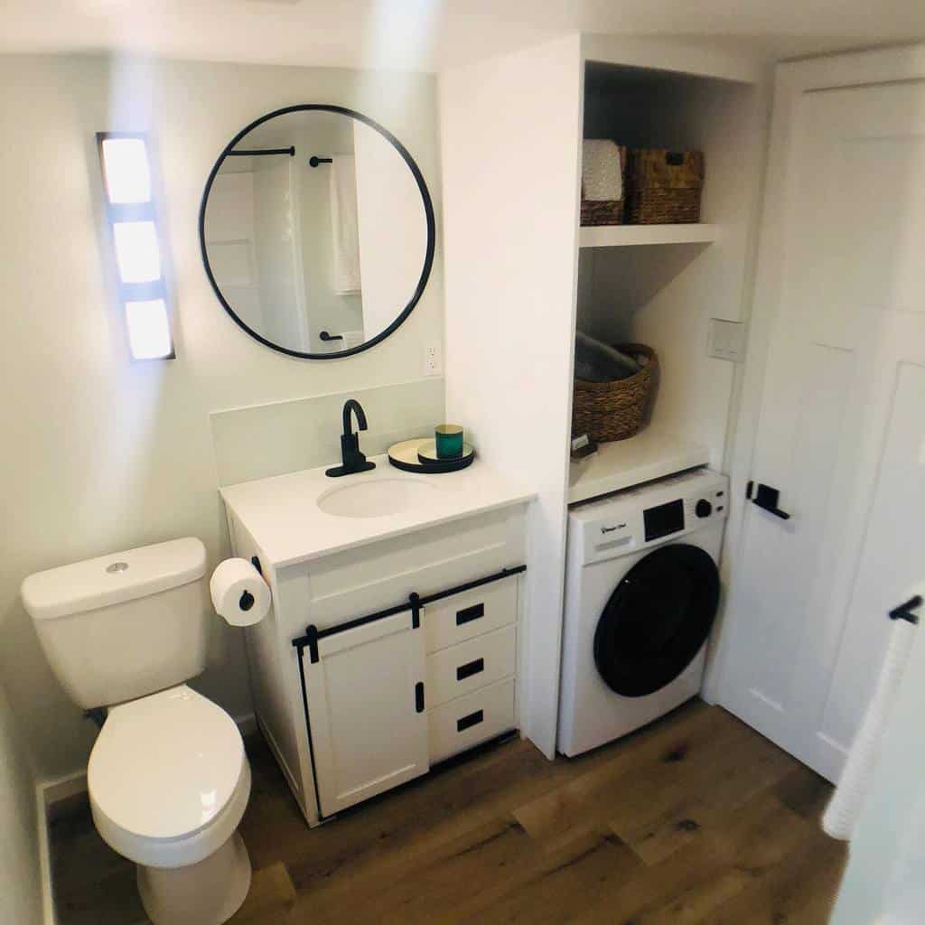 small bathroom laundry combo