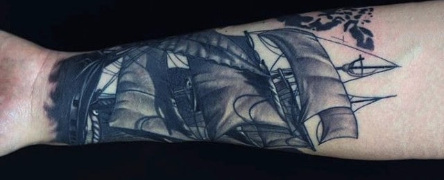 Sailboat Tattoo Designs For Men
