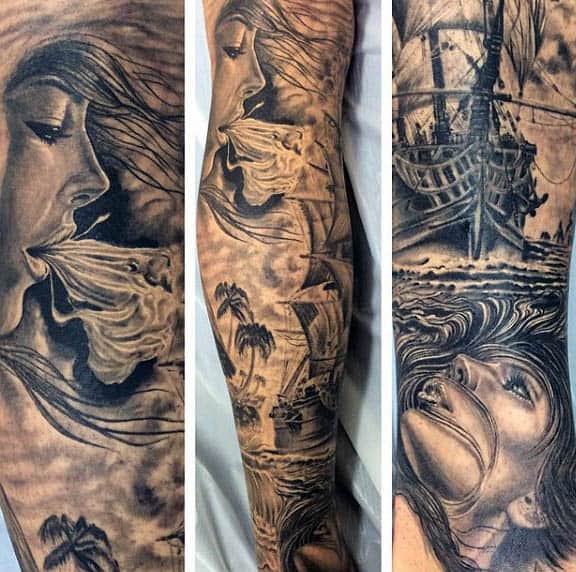 Sailing Tattoos For Males
