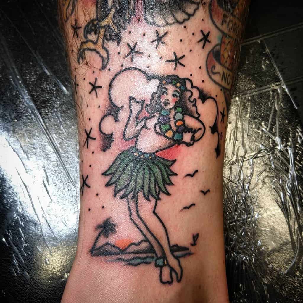 Sailor Jerry Hula Girls Littlecstattoo