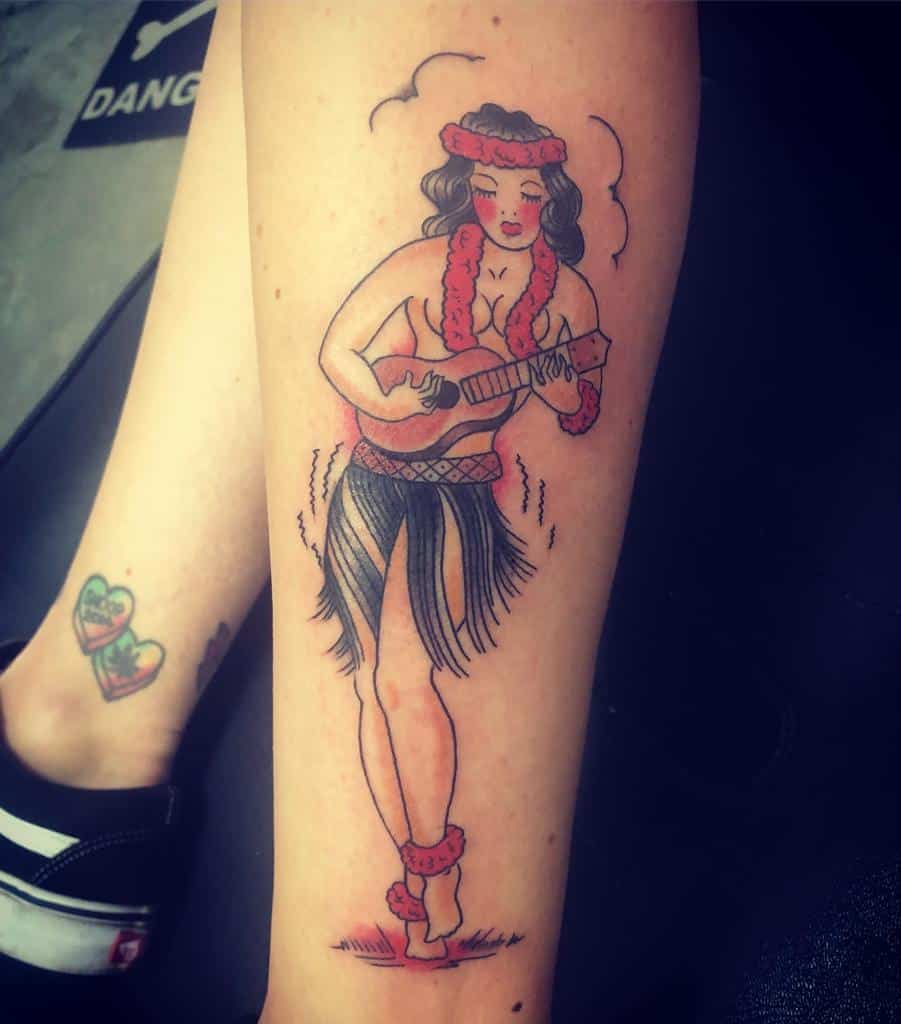 Sailor Jerry Hula Girls Tattoosbyjessicajune
