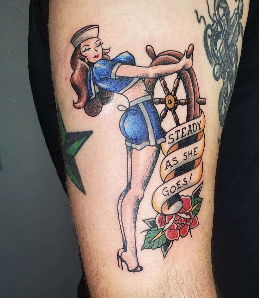 Sailor Jerry Pin Up Girls Rudiredmantattoo