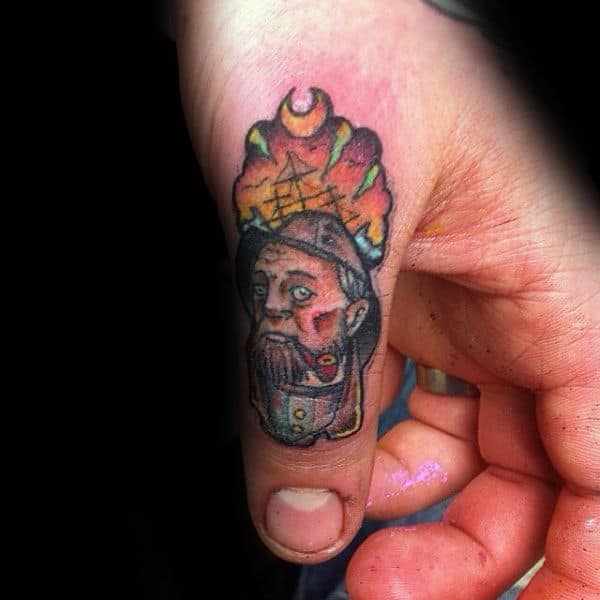 Sailor Mens Thumb Tattoos