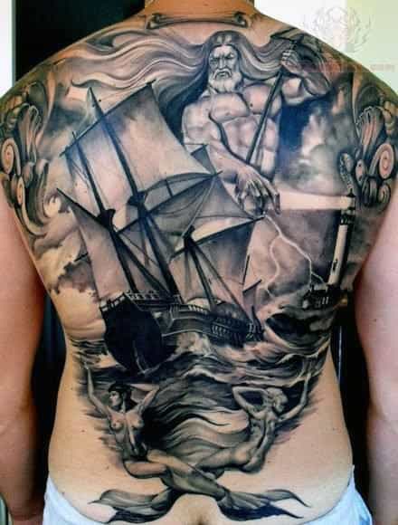 Sailor Ship Tattoo Men