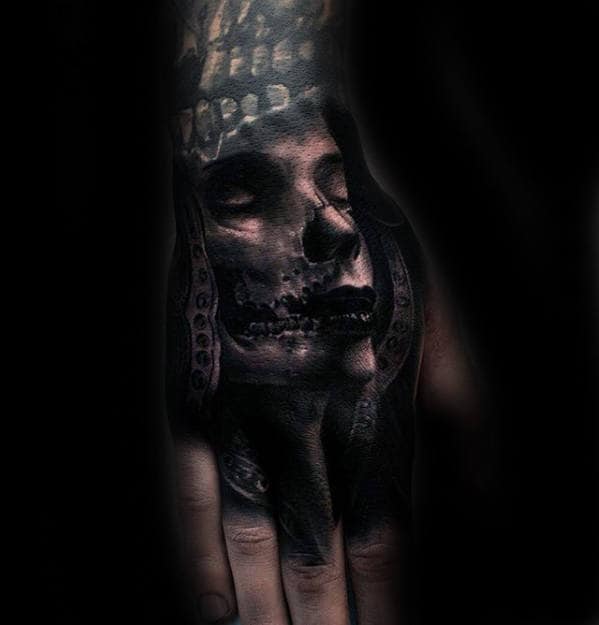 Samuari 3d Hand Tattoos For Guys