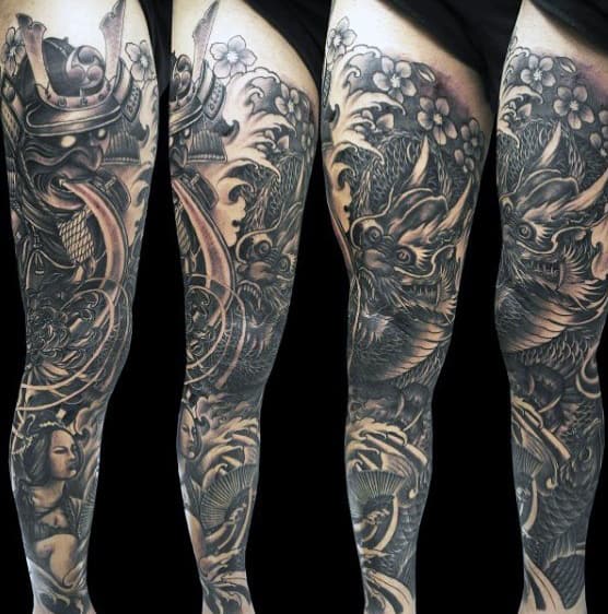 Samurai Champloo Sleeves Tattoo For Men