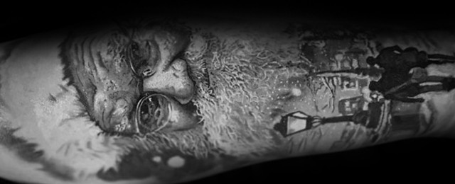 Santa Claus Tattoo Ideas For Men