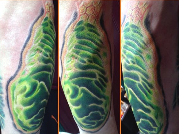 Scientific Tattoo Of Mitochondria Strain For Males