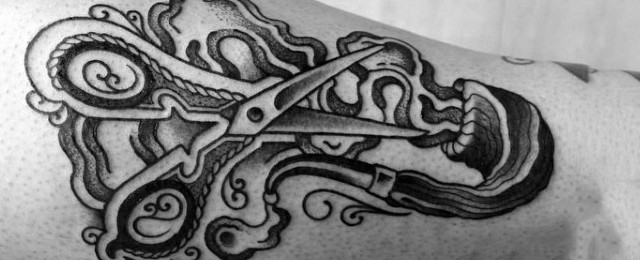Scissors Tattoo Designs For Men