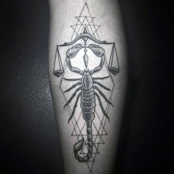 Scorpion With Grey Scales Tattoo On Forearms For Men