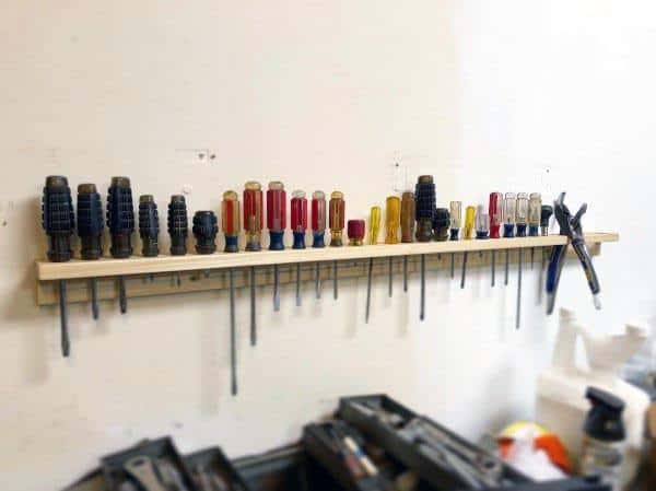 Screwdriver Holder For Wall Tool Storage Ideas