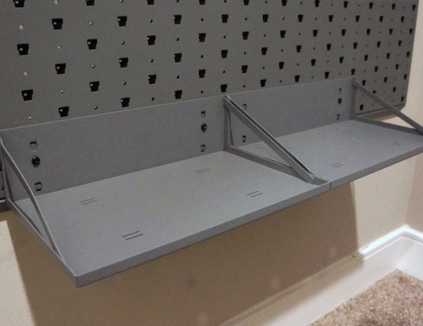 screwed in supports for gun wall rack