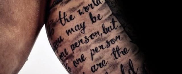 Scroll Tattoos For Men