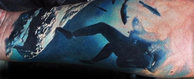Scuba Diving Tattoo Designs For Men