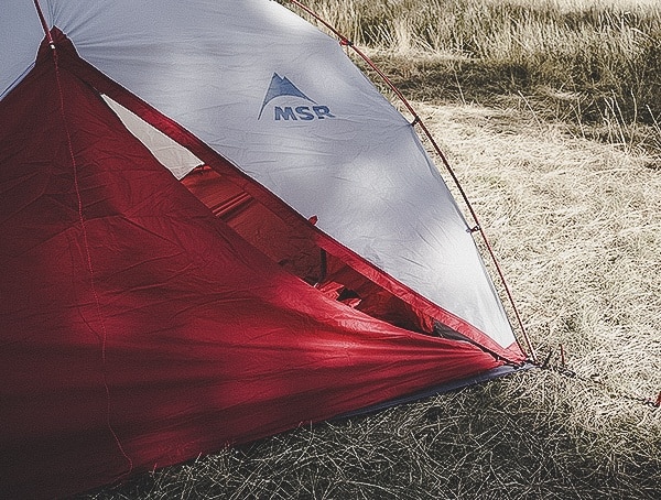 Secondary Rear Door Entrance Msr Hubba Tour 3 Tent