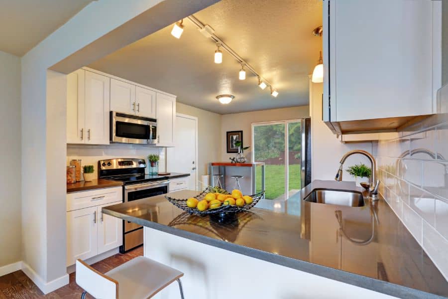 semi plan open kitchen