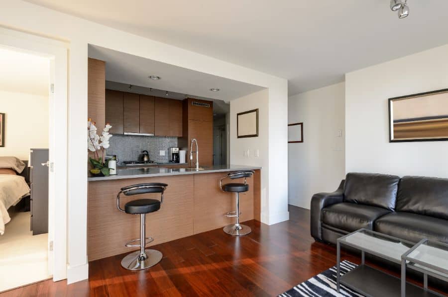 small kitchen in apartment