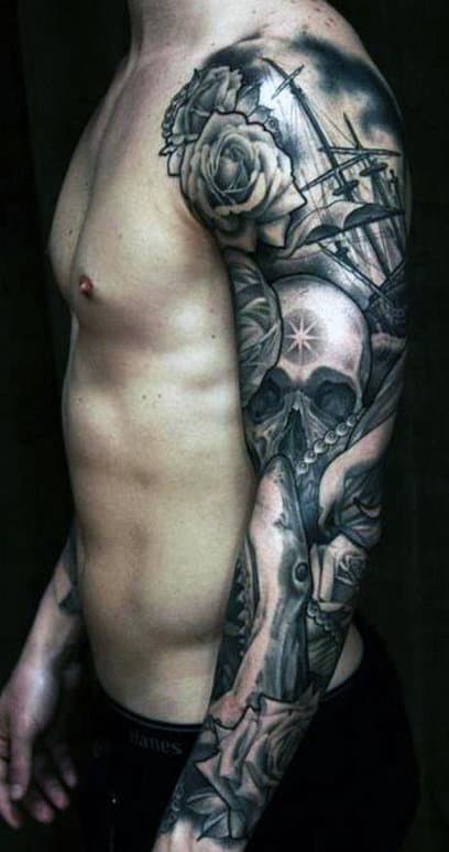 Shark Fin Tattoos For Guys