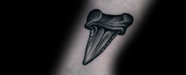 Shark Tooth Tattoo Designs For Men