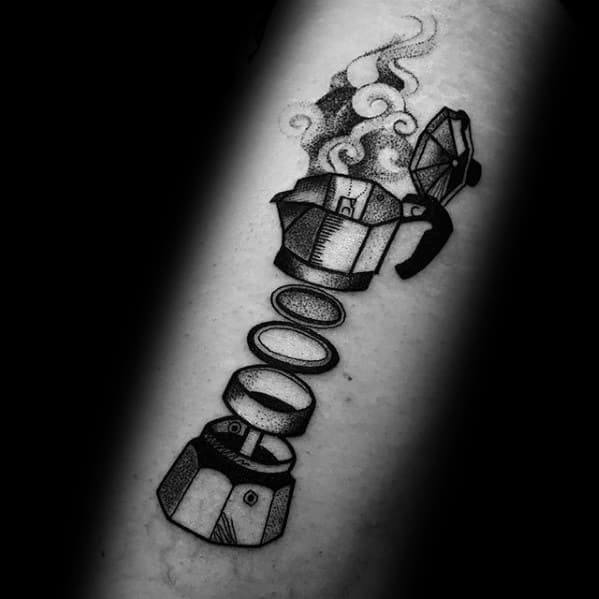 Sharp Coffee Male Tattoo Ideas