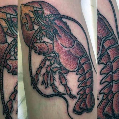Sharp Crawfish Male Tattoo Ideas