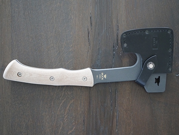 Sheathed Buck Knives Compadre Camp Axe Back View