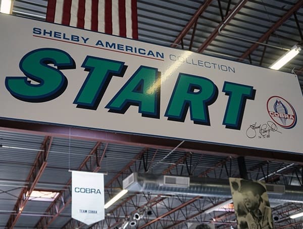 Shelby American Collection Start Sign