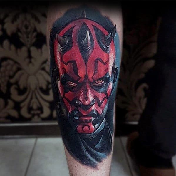 Shin Darth Maul Guys Tattoos