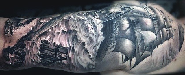 Ship Tattoo Ideas For Men