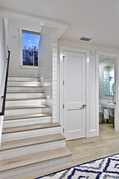 modern basement stairs 