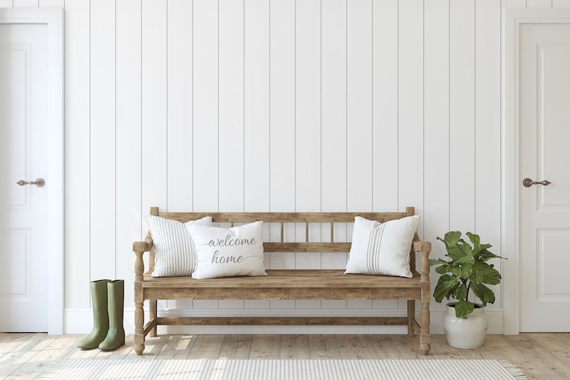 shiplap wall living space