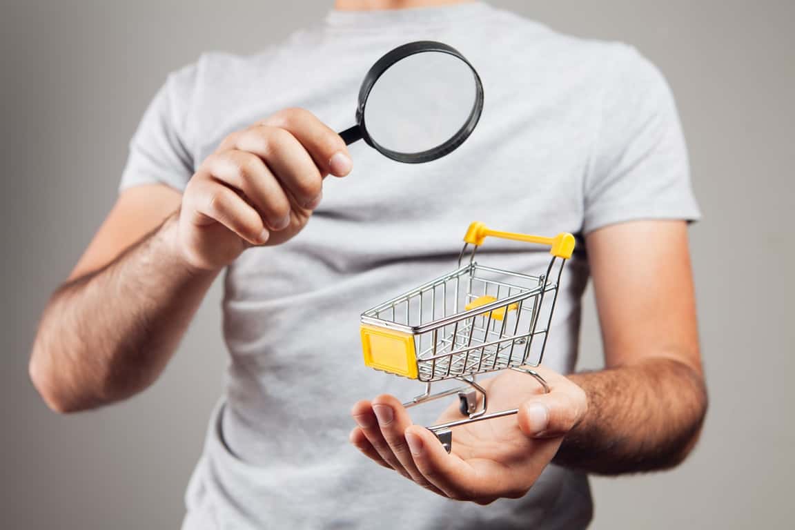 shopping search concept