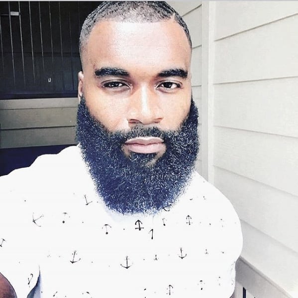 Short Buzzed Hair With Full Beard Style Ideas For Black Males