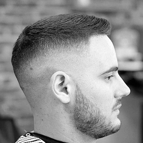 Short Guys Skin Fade Haircut With Fohawk