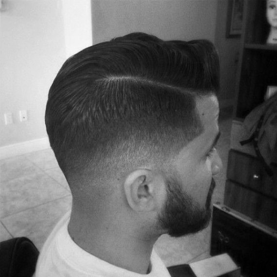 Short Mens Low Fade Hair With Hard Part