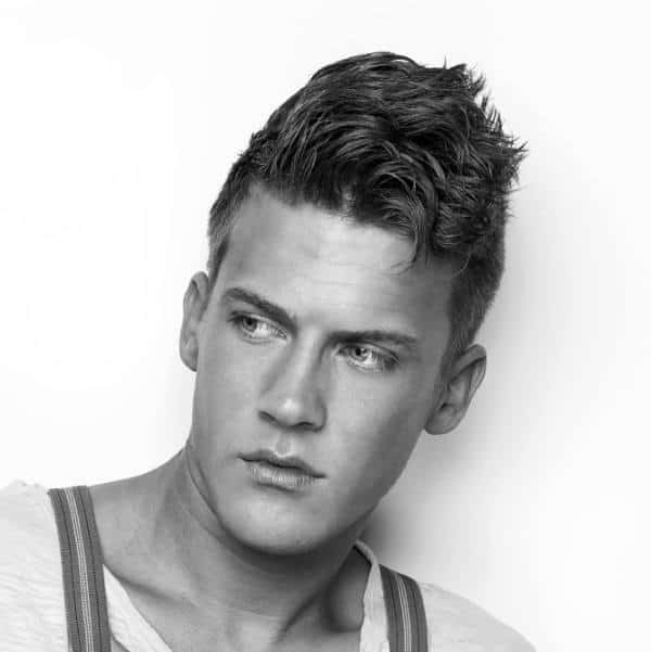 Short Wavy Guys Hair Cut