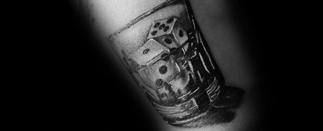 Shot Glass Tattoo Ideas For Men