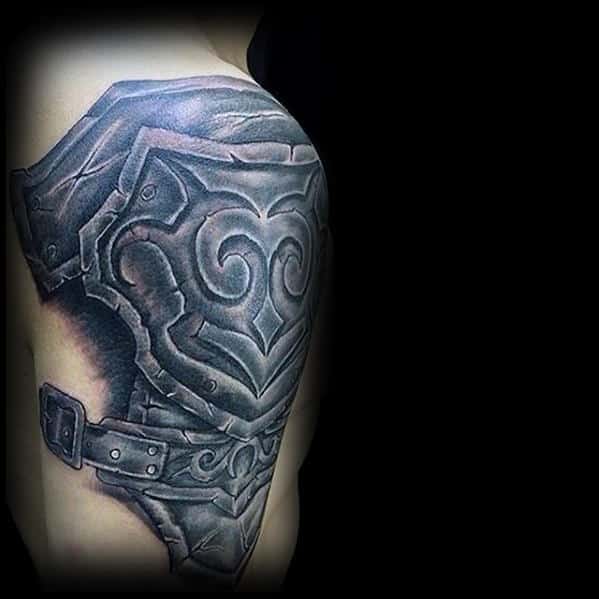 Shoulder And Arm Mens Battle Armor Mens 3d Tribal Tattoos