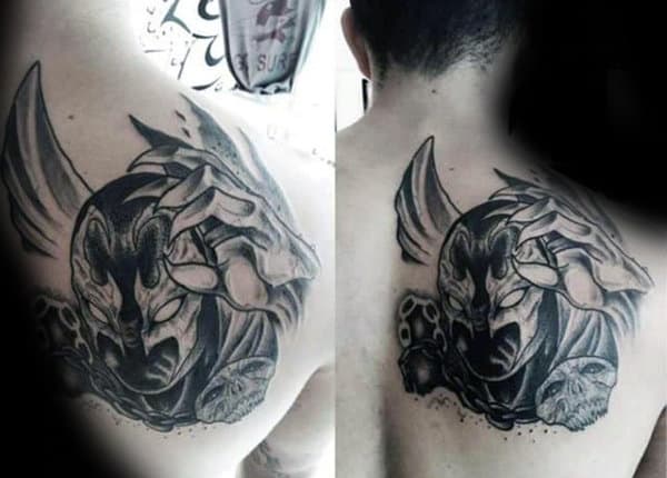 Shoulder Back Spawn Male Tattoo