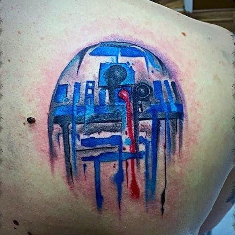 Shoulder Blade Male Rd2d Watercolor Tattoo Ideas