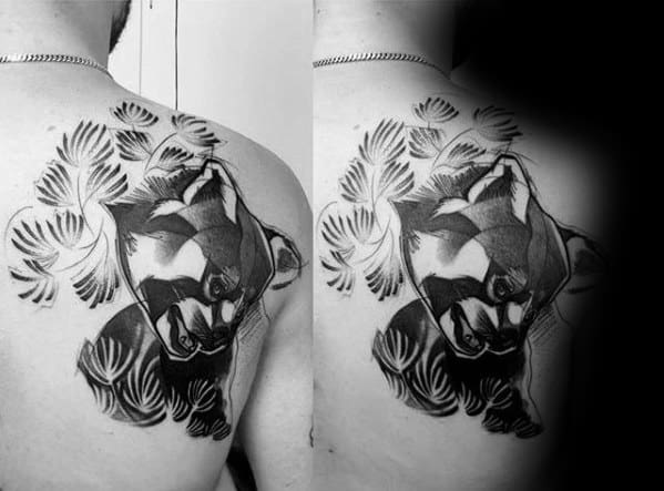 Shoulder Cool Red Panda Tattoo Design Ideas For Male