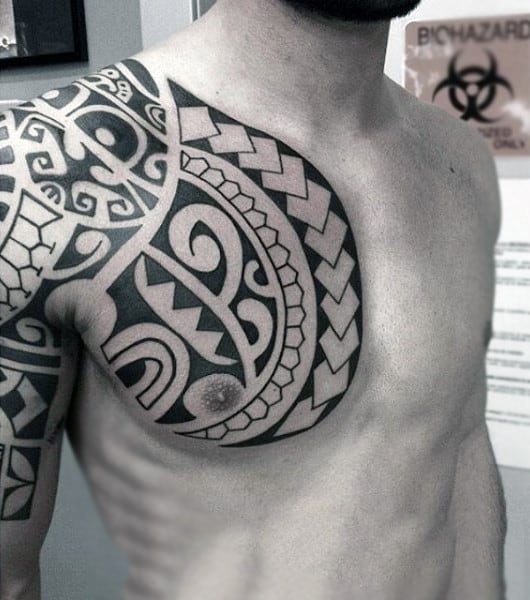 Shoulder Maori Tattoos For Guys