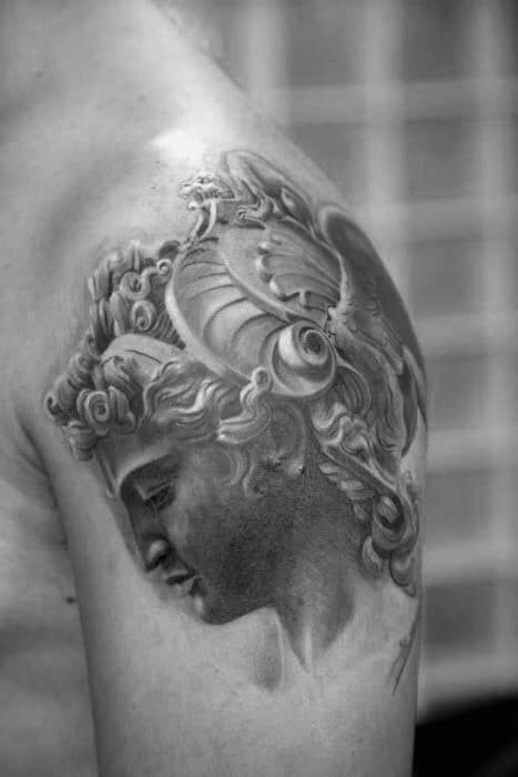 Shoulder Perseus Male Tattoos