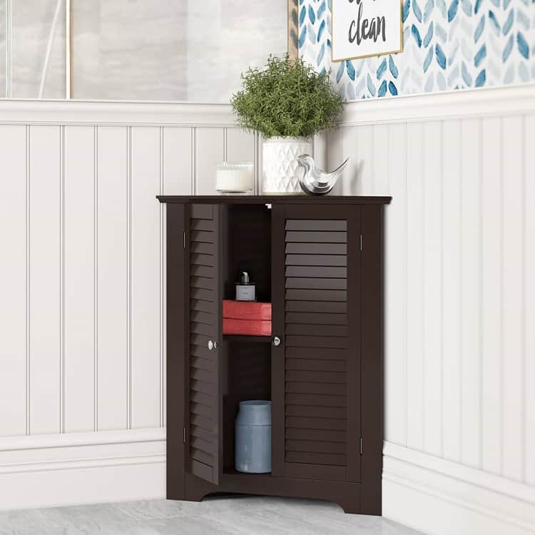 shutter door corner cabinet 