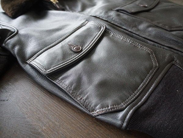 Side Entry Pockets And Double Front Flap Pockets Mens Cockpit Usa G 1 Flight Jacket