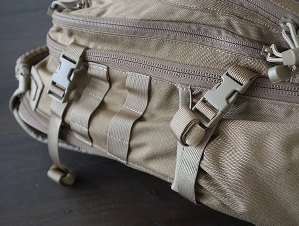 Side Exterior Compression Straps Elite Survival Systems Pulse 24 Hour Backpack