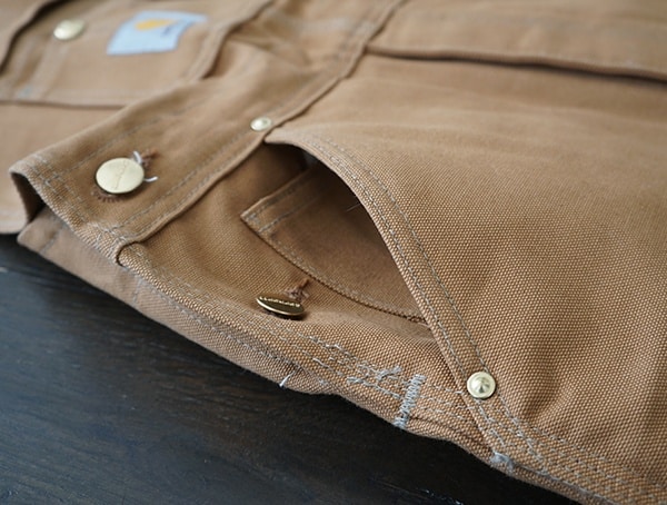 Side Hand Pockets Carhartt Quilt Lined Mens Zip To Thigh Bib Overalls