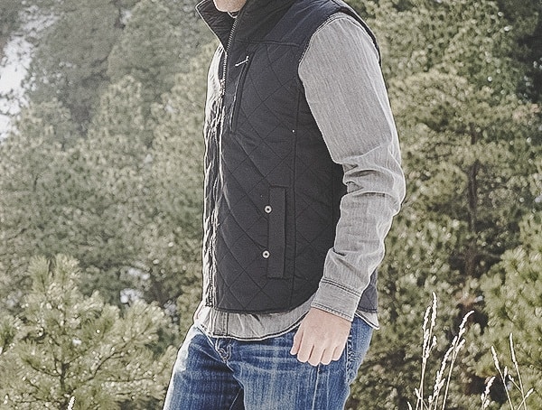 Side Mens Dakota Grizzly Vic Onyx Vest Review